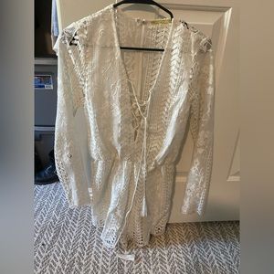 White lace romper